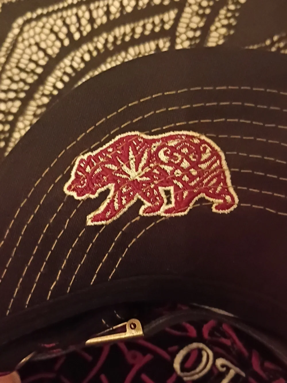 100% HEMP-Grassroots California Limited Edition Brass Badge Flat Brim Snap Back